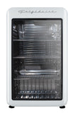 Frigidaire, 3.3 Cu. Ft. Retro Refrigerator, Glass Door, White