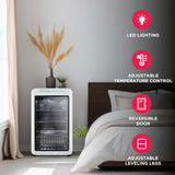 Frigidaire 3.3 Cu. Ft. Compact Retro Refrigerator, Glass Door, White