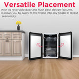 Frigidaire 3.3 Cu. Ft. Compact Retro Refrigerator, Glass Door, White