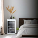 Frigidaire, 3.3 Cu. Ft. Retro Refrigerator, Glass Door, White