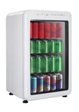 Frigidaire, 3.3 Cu. Ft. Retro Refrigerator, Glass Door, White