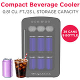 Frigidaire 39 Can/9 Bottle Mini Personal Fridge Cooler, Black