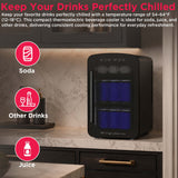 Frigidaire 39 Can/9 Bottle Mini Personal Fridge Cooler, Black