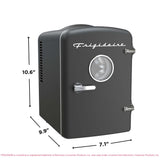 Frigidaire, 6 Can/4 Liter Mini Personal Fridge Cooler, Black