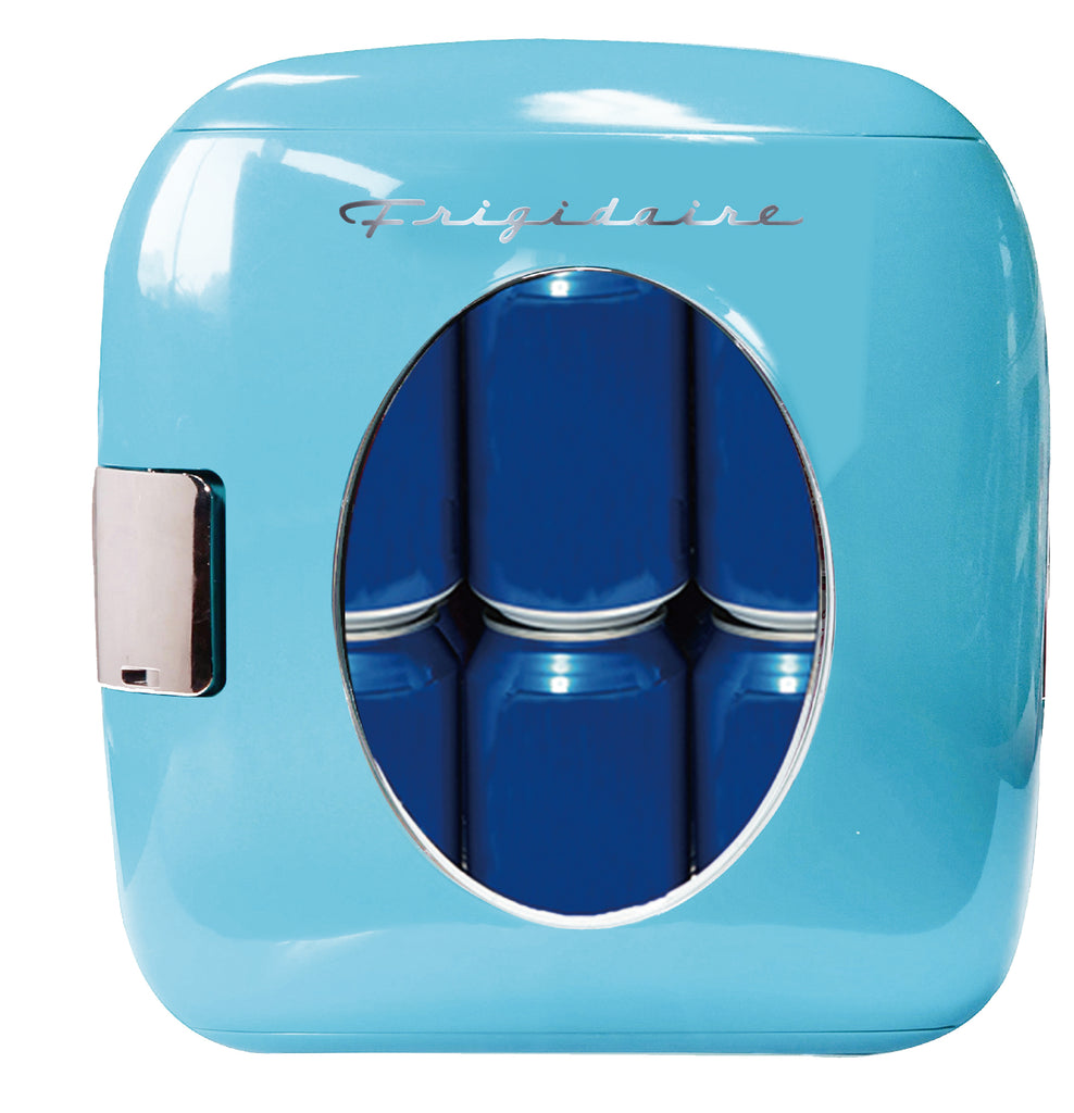 Frigidaire, 12 Can/9 Liter Mini Personal Fridge Cooler, Blue