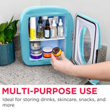 Frigidaire 12 Can/9 Liter Mini Personal Fridge Cooler, Blue