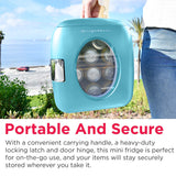 Frigidaire 12 Can/9 Liter Mini Personal Fridge Cooler, Blue