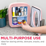Frigidaire 12 Can/9 Liter Mini Personal Fridge Cooler, Pink
