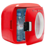 Frigidaire, 12 Can/9 Liter Mini Personal Fridge Cooler, Red