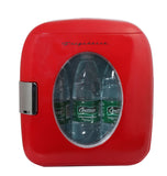 Frigidaire, 12 Can/9 Liter Mini Personal Fridge Cooler, Red
