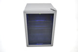 Frigidaire, 88 Can/25 Bottle, 2.6 Cu. Ft. Wine/Beverage Center, Glass Door, Grey