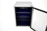 Frigidaire, 88 Can/25 Bottle, 2.6 Cu. Ft. Wine/Beverage Center, Glass Door, Grey