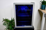 Frigidaire, 88 Can/25 Bottle, 2.6 Cu. Ft. Wine/Beverage Center, Glass Door, Grey