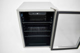 Frigidaire, 88 Can/25 Bottle, 2.6 Cu. Ft. Wine/Beverage Center, Glass Door, Grey
