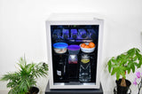 Frigidaire, 88 Can/25 Bottle, 2.6 Cu. Ft. Wine/Beverage Center, Glass Door, Grey