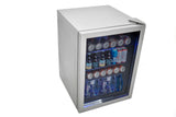 Frigidaire, 88 Can/25 Bottle, 2.6 Cu. Ft. Wine/Beverage Center, Glass Door, Grey