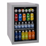 Frigidaire 88 Can/25 Bottle, 2.6 Cu. Ft. Wine/Beverage Center, Glass Door, Grey