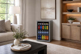 Frigidaire 88 Can/25 Bottle, 2.6 Cu. Ft. Wine/Beverage Center, Glass Door, Grey