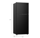 Frigidaire 10 Cu. Ft. Platinum Fridge Freezer Combo, Apartment Size Top Mount Fridge with Freezer, Frost Free