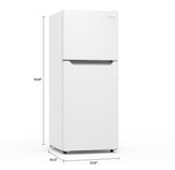 Frigidaire 10 Cu. Ft. Platinum Fridge Freezer Combo, Apartment Size Top Mount Fridge with Freezer, Frost Free