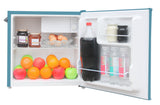 Frigidaire, 1.6 Cu. Ft. Retro Compact Refrigerator, Built-In Side Bottle Opener, Blue