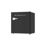 Frigidaire, 1.6 Cu. Ft. Retro Compact Refrigerator, Built-In Side Bottle Opener, Black