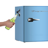 Frigidaire, 1.6 Cu. Ft. Retro Compact Refrigerator, Built-In Side Bottle Opener, Blue