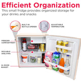 Frigidaire, 1.6 Cu. Ft. Retro Compact Refrigerator, Built-In Side Bottle Opener, Coral