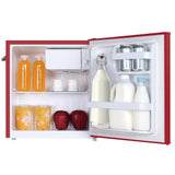 Frigidaire, 1.6 Cu. Ft. Retro Compact Refrigerator, Built-In Side Bottle Opener, Red