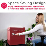 Frigidaire, 1.6 Cu. Ft. Retro Compact Refrigerator, Built-In Side Bottle Opener, Red