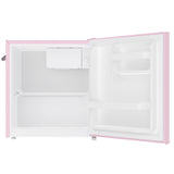 Frigidaire, 1.6 Cu. Ft. Retro Compact Refrigerator, Pink, Built-In Bottle Opener