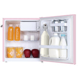 Frigidaire, 1.6 Cu. Ft. Retro Compact Refrigerator, Pink, Built-In Bottle Opener