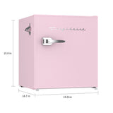 Frigidaire, 1.6 Cu. Ft. Retro Compact Refrigerator, Pink, Built-In Bottle Opener