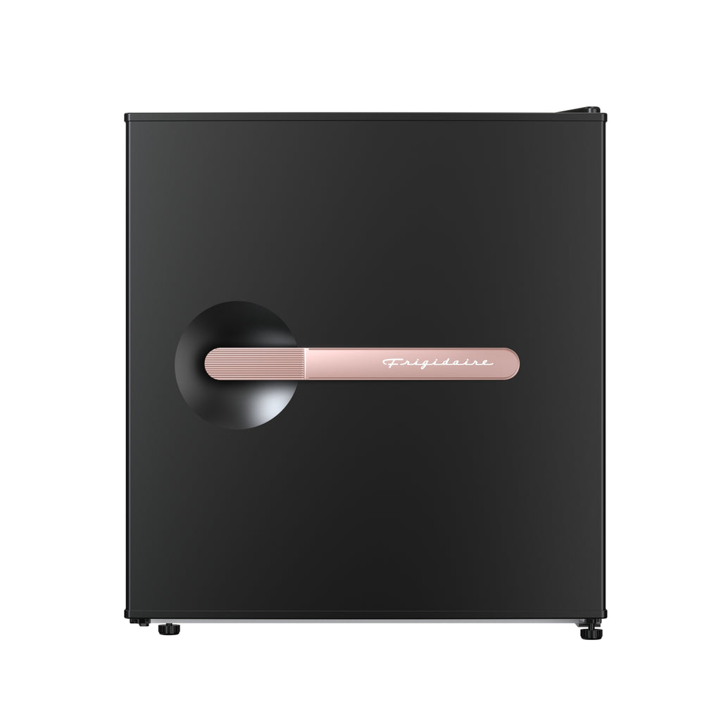 Frigidaire, 1.6 Cu. Ft. Retro Compact Refrigerator, Black Rose Gold