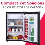 Frigidaire, 1.6 Cu. Ft. Compact Refrigerator, Black