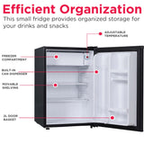 Frigidaire, 1.6 Cu. Ft. Compact Refrigerator, Black