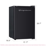 Frigidaire, 1.6 Cu. Ft. Compact Refrigerator, Black