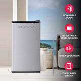 Frigidaire, 3.2 Cu. Ft. Compact Refrigerator, Platinum