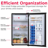Frigidaire, 3.2 Cu. Ft. Compact Refrigerator, Platinum