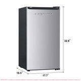 Frigidaire, 3.2 Cu. Ft. Compact Refrigerator, Platinum
