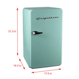 Frigidaire, 3.2 Cu. Ft. Retro Compact Refrigerator, Mint
