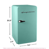 Frigidaire, 3.2 Cu. Ft. Retro Compact Refrigerator, Mint