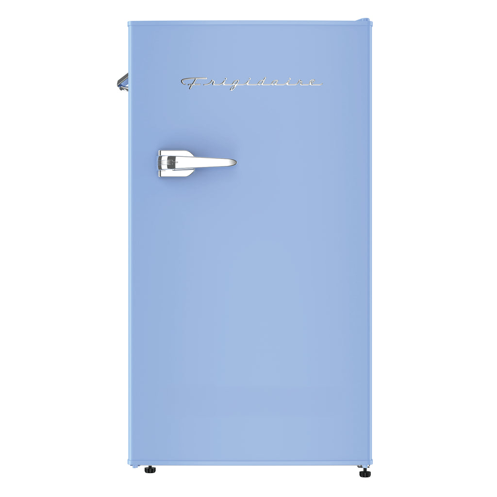 Frigidaire, 3.2 Cu. Ft. Retro Compact Refrigerator, Built-In Side Bottle Opener, Blue