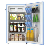 Frigidaire, 3.2 Cu. Ft. Retro Compact Refrigerator, Built-In Side Bottle Opener, Blue