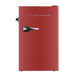 Frigidaire, 3.2 Cu. Ft. Retro Compact Refrigerator, Built-In Side Bottle Opener, Red