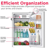 Frigidaire, 3.2 Cu. Ft. Retro Compact Refrigerator, Built-In Side Bottle Opener, Moonbeam