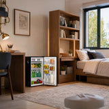 Frigidaire, 3.2 Cu. Ft. Retro Compact Refrigerator, Built-In Side Bottle Opener, Black