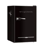 Frigidaire, 3.2 Cu. Ft. Retro Compact Refrigerator, Built-In Side Bottle Opener, Black