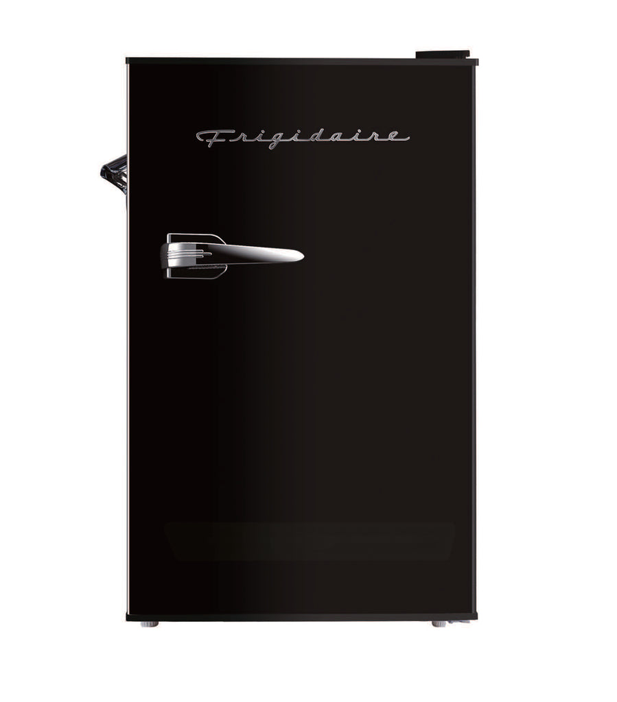 Frigidaire, 3.2 Cu. Ft. Retro Compact Refrigerator, Built-In Side Bottle Opener, Black