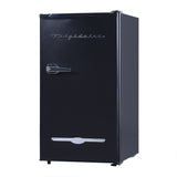 Frigidaire, 3.2 Cu. Ft. Retro Compact Refrigerator, Built-In Side Bottle Opener, Black